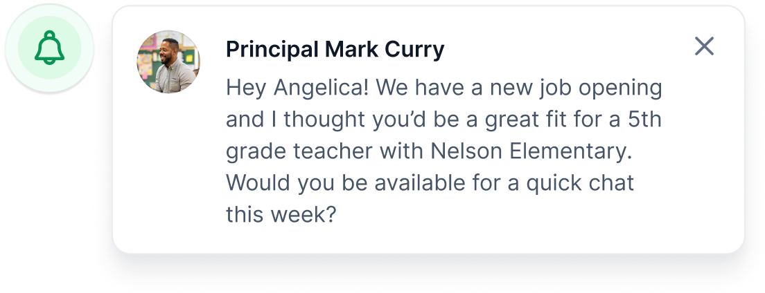 Be the first to know about teaching jobs